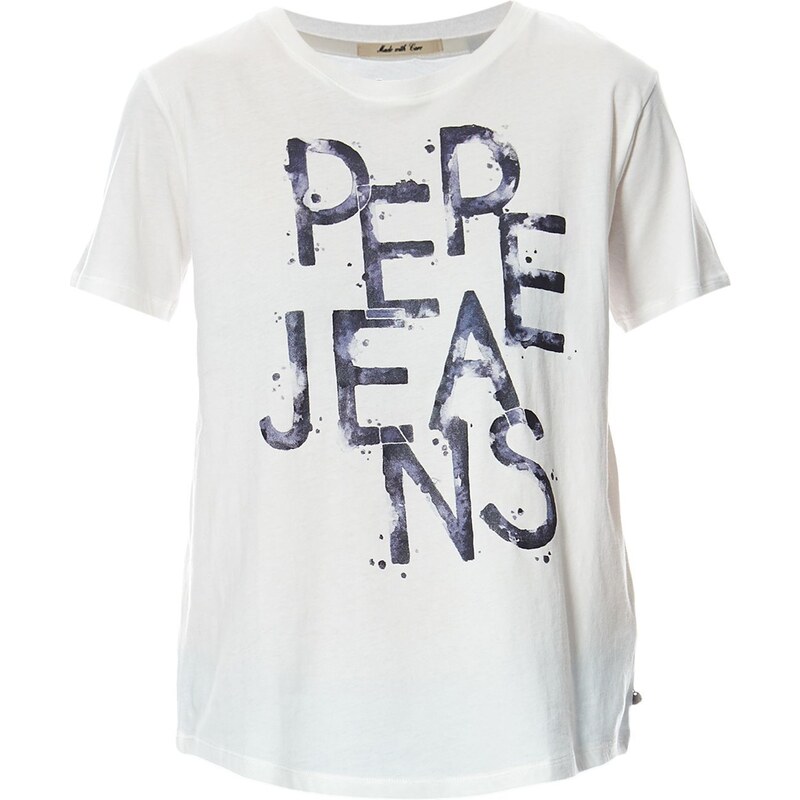Pepe Jeans London Mariene - T-Shirt aus Baumwolle - weiß