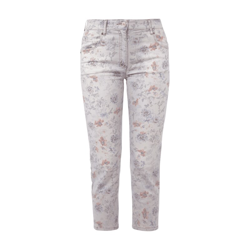Zerres CARLA Comfort Fit 5-Pocket-Jeans mit Allover-Muster