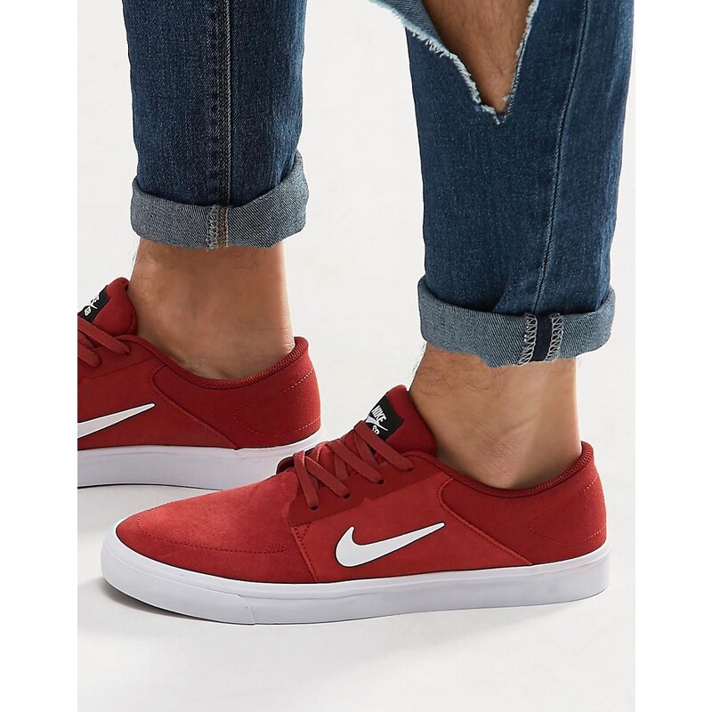 Nike SB - Portmore - Sneaker in Rot, 725027-602 - Rot