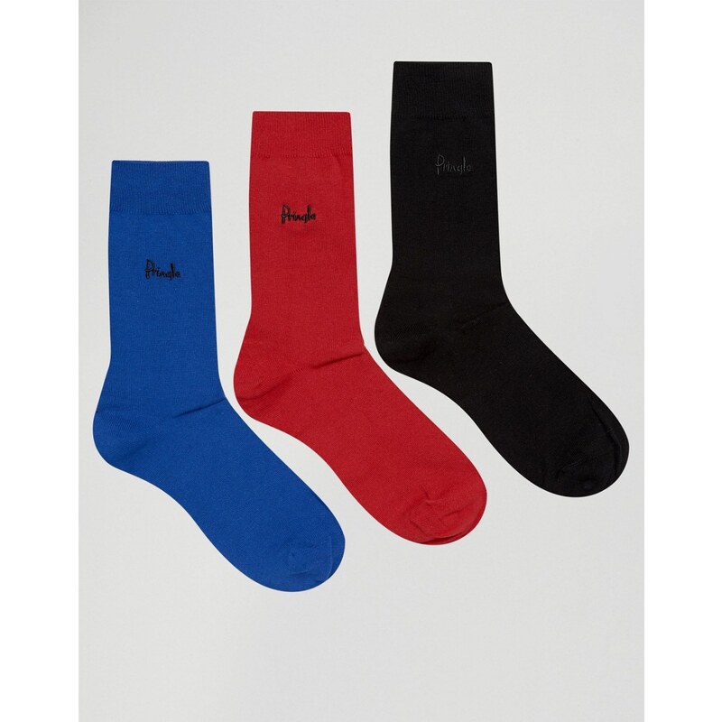 Pringle - Endrick - Mehrfarbige Socken im 3er-Set - Mehrfarbig