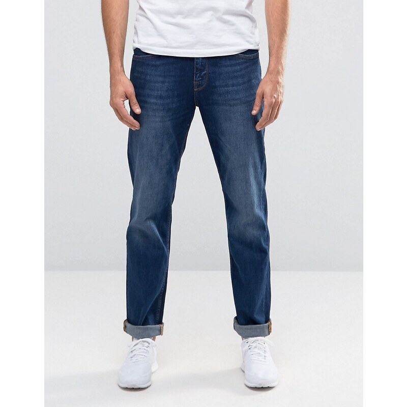 Selected Homme - Dean - Schmale Jeans in mittlerer Waschung - Blau