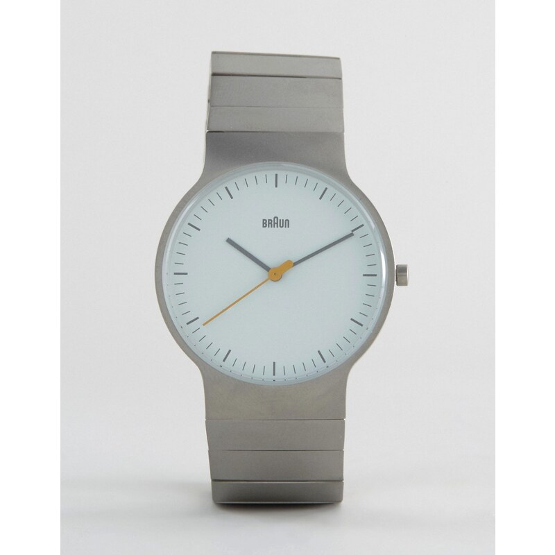 Braun - Klassische Armbanduhr in Weiß - Weiß