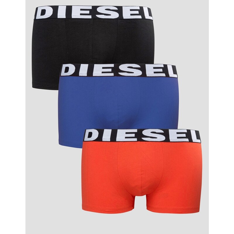 Diesel - Unterhosen mit Logo am Bund im 3-Pack - Mehrfarbig
