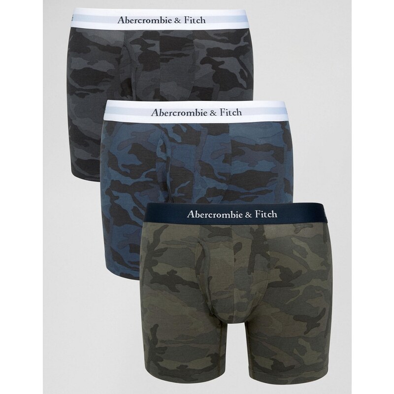 Abercrombie & Fitch - Unterhosen im 3er-Pack mit Camouflage - Mehrfarbig