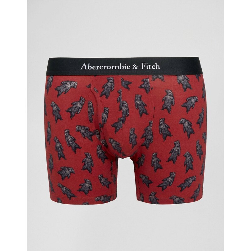 Abercrombie & Fitch - Unterhosen mit Bärenprint - Rot