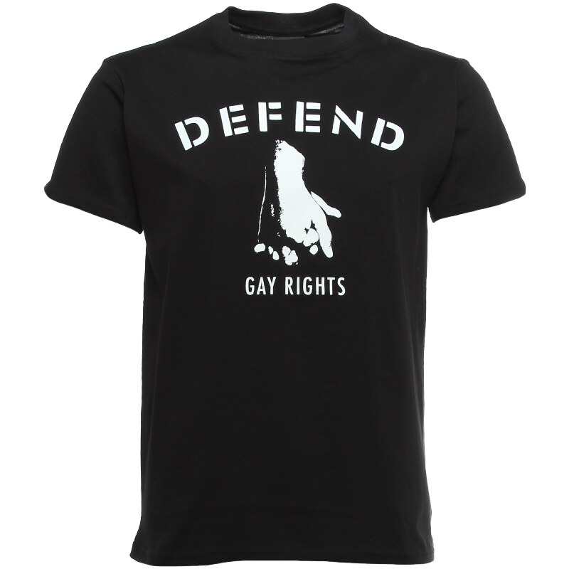 Defend Paris GAY TEE T-Shirt Schwarz