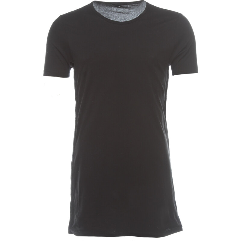 Unconditional Uncoditional T-Shirt mit seitlicher Knopfleiste Schwarz