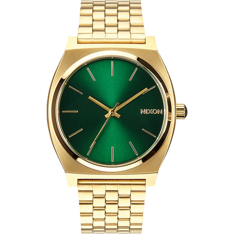 Nixon TIME TELLER Uhr in Gold mit Grünem Zifferblatt