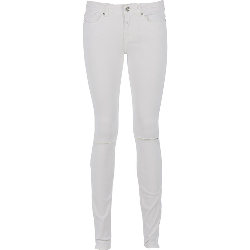 Tigha ANIA Skinny-Fit Jeans mit Schlitzen in Weiß