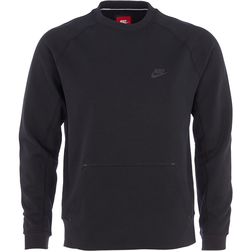 Nike TECH FLEECE CREW Sweatshirt in Schwarz