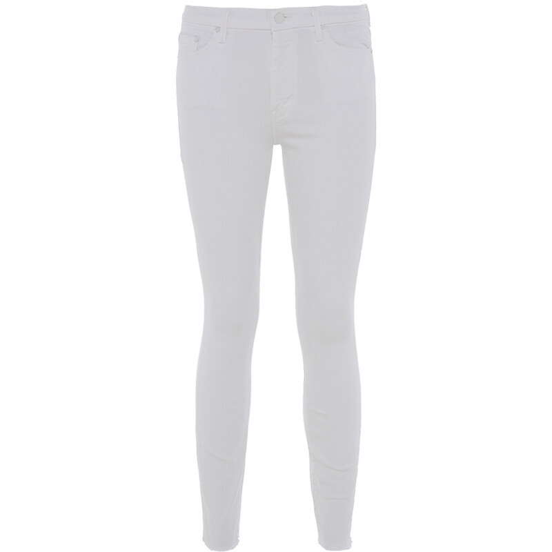 Mother LOOKER High Waisted Skinny Jeans in Weiß