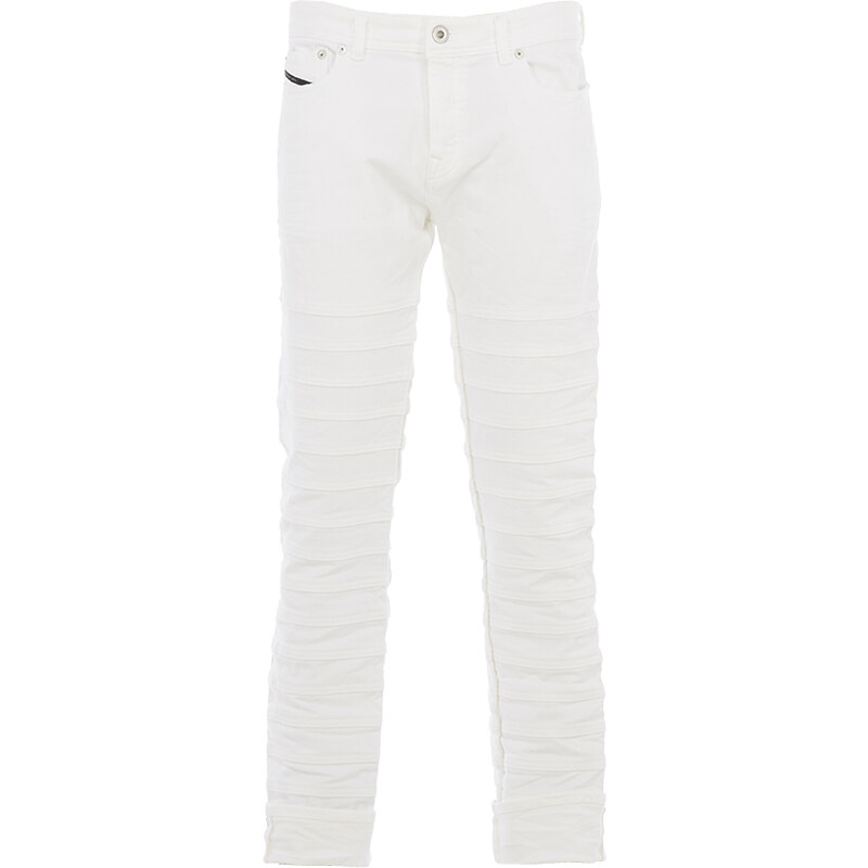 Diesel Black Gold TYPE-268 Jeans mit Einsätzen Weiß