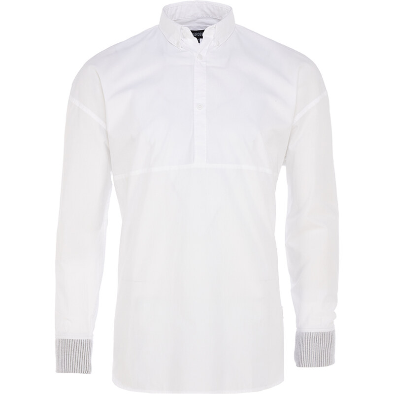 Zanerobe SOLAR Herrenhemd mit Bündchen in Weiß