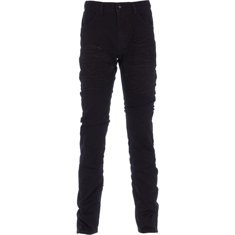 Versuchskind Berlin Versuchskind X2-T TAPERED Jeans mit Knitter Details in Schwarz