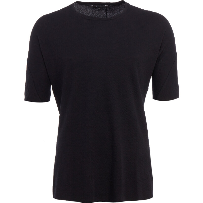 Hannibal ARVID T-Shirt knitter-Look in Schwarz