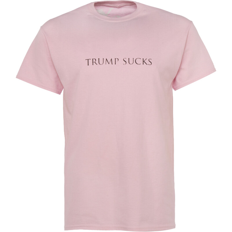 Yarn TRUMP SUCKS T-Shirt mit Print in Rosa