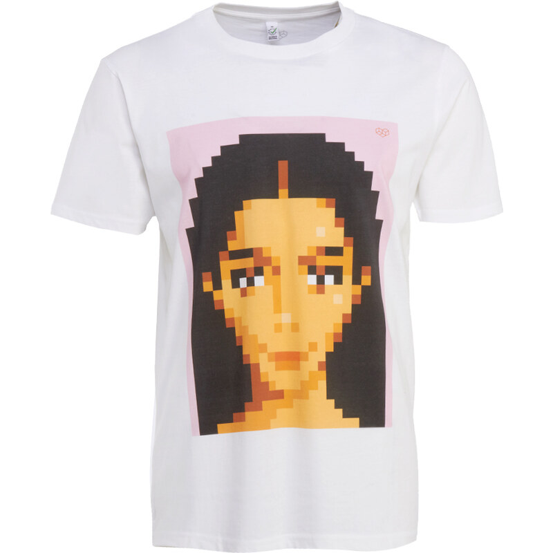 Very Important Pixels 'Kim Kardashian' T-Shirt in Weiß