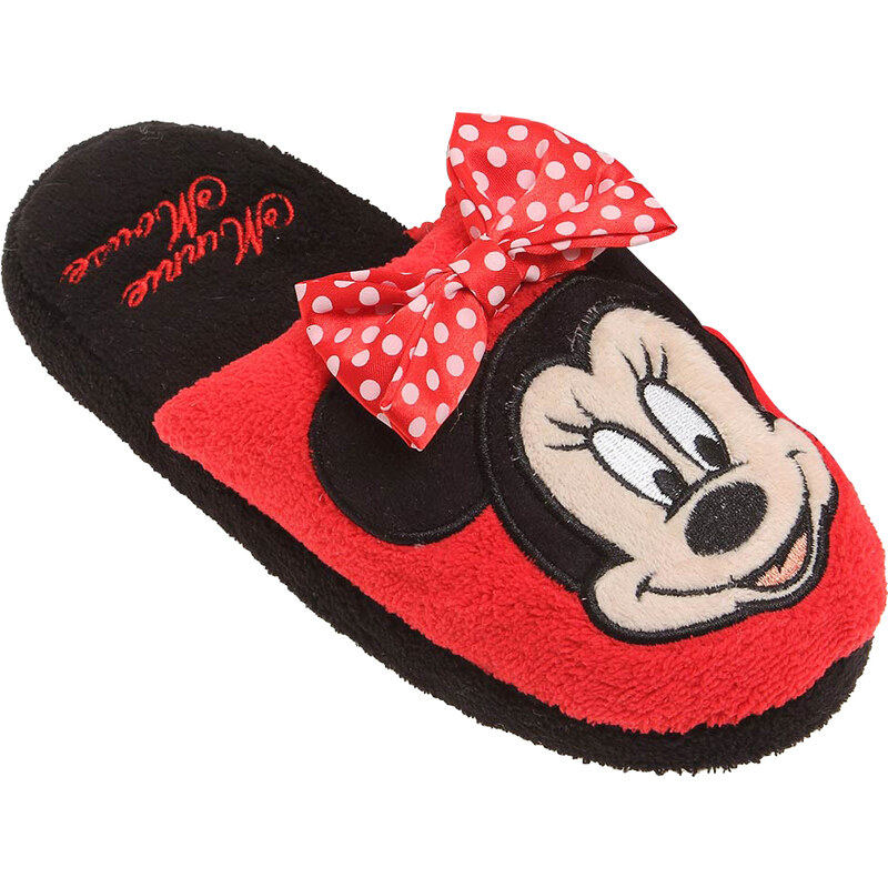 Disney Minnie Hausschuhe rot in Größe 28 für Mädchen aus 100% Polyester