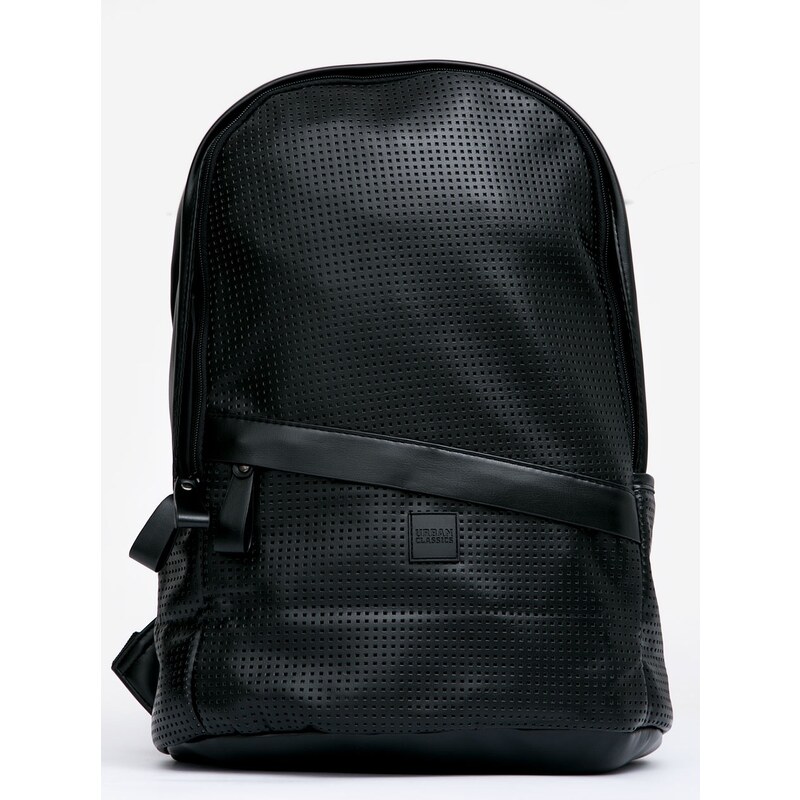 Urban Classics Perforated Leather Imitation Backpack Black TB1287