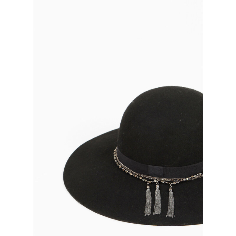 Capeline-Hut mit Kettchen Schwarz, Größe M -Pimkie- Mode für Damen