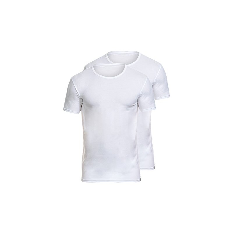 Bruno Banani Herren Unterhemd Shirt 2pack Cotton Simply, 2er Pack