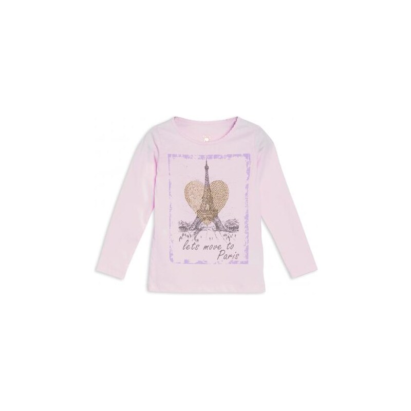 NON STOP Mädchen Langarm Shirt Rundhalsausschnitt lila aus Baumwolle