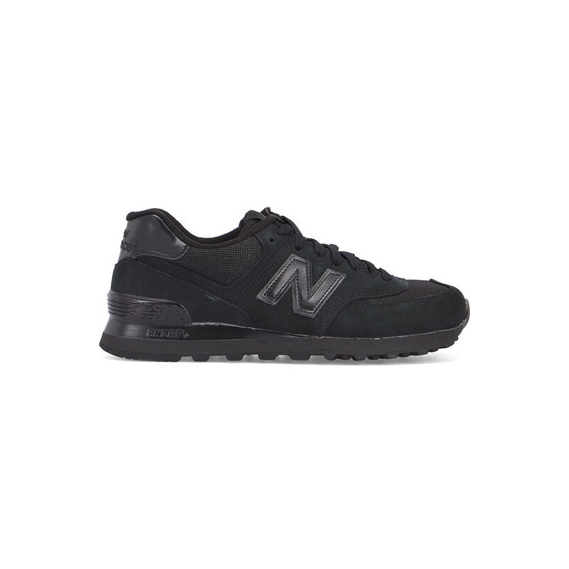 NEW BALANCE Einfarbig schwarze Sneaker 574