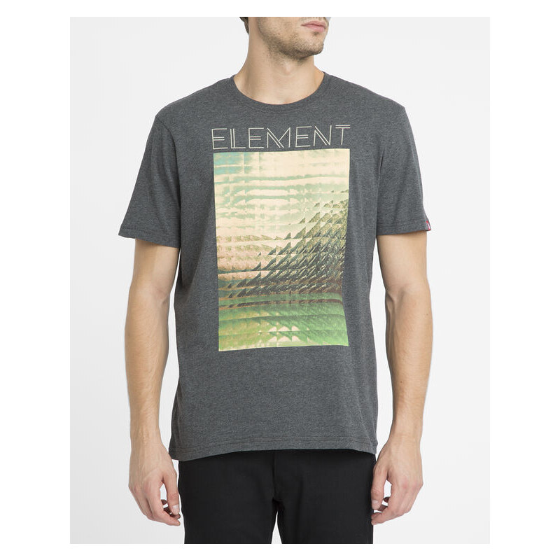 ELEMENT Graues T-Shirt Refract mit Aufdruck