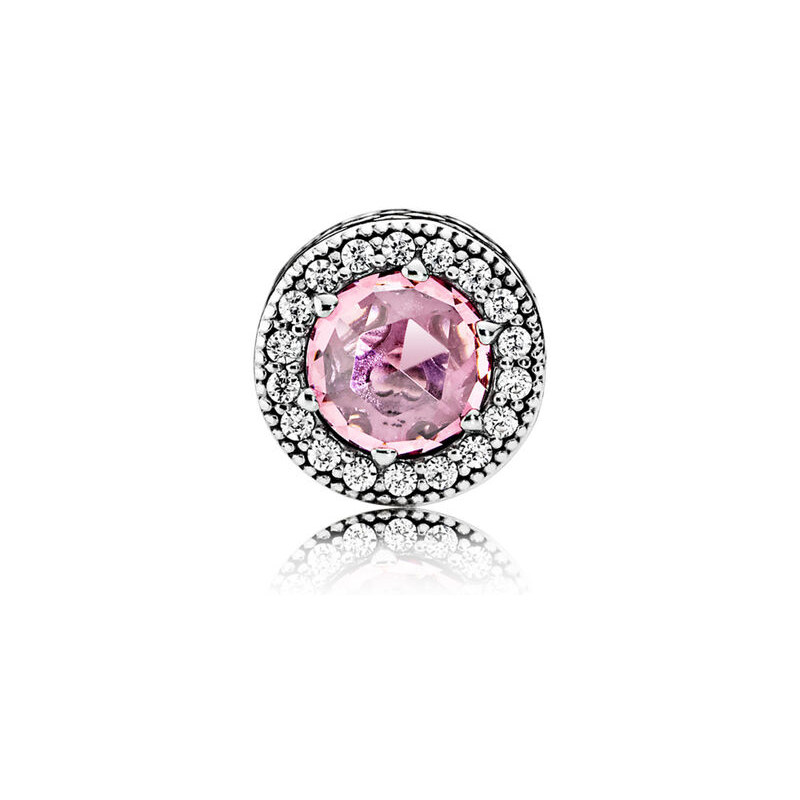 Pandora ESSENCE Damen Charm Appreciation (Wertschätzung) Pink Silber Cubic Zirkonia onesize 796082PCZ