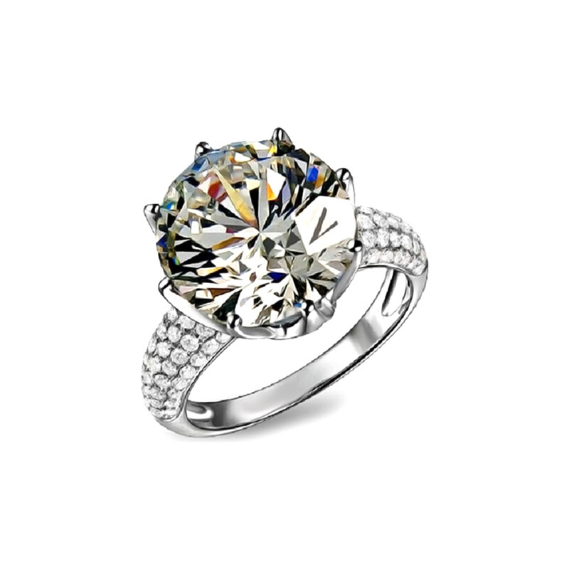 Lesara Ring im Kronen-Design - Silber - 52