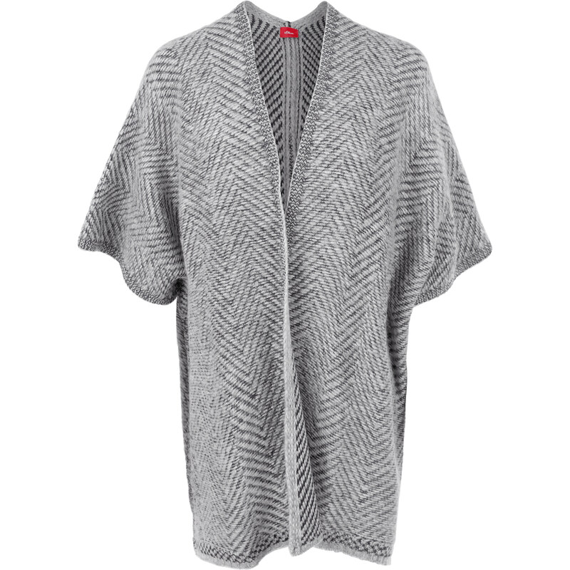 s.Oliver Flauschiger Poncho in Woll-Optik