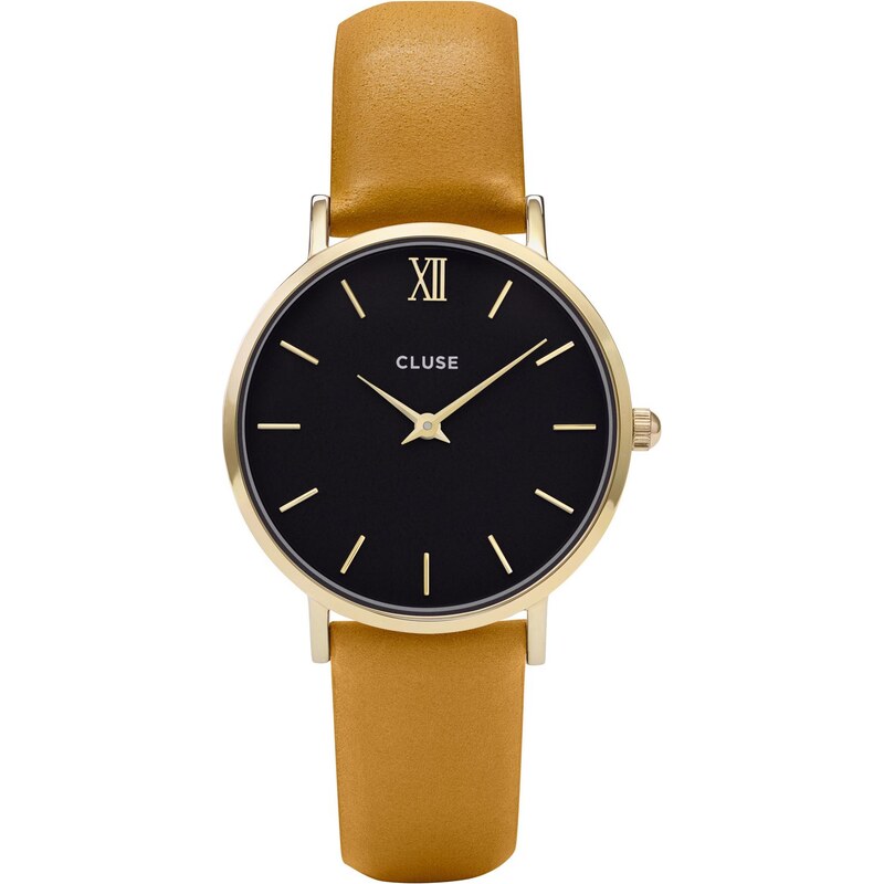 Cluse Minuit Gold Black/Mustard Damen-Armbanduhr CL30035