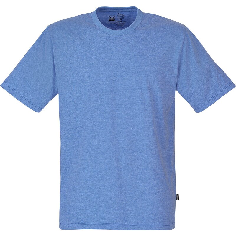 Große Größen: TRIGEMA T-Shirt DELUXE Baumwolle, royal-melange, Gr.XXL-5XL