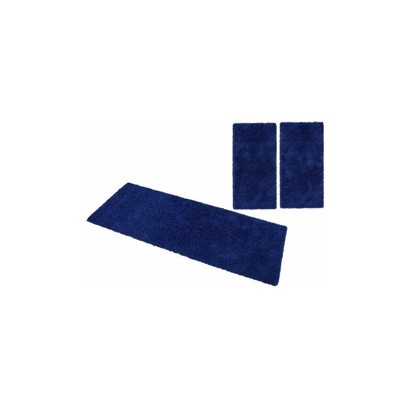 Hochflor-Bettumrandung 3tlg. Collection Viva Höhe 45 mm gewebt HOME AFFAIRE blau 14 (3-tlg.: 2x70/140+1x70/250 cm)