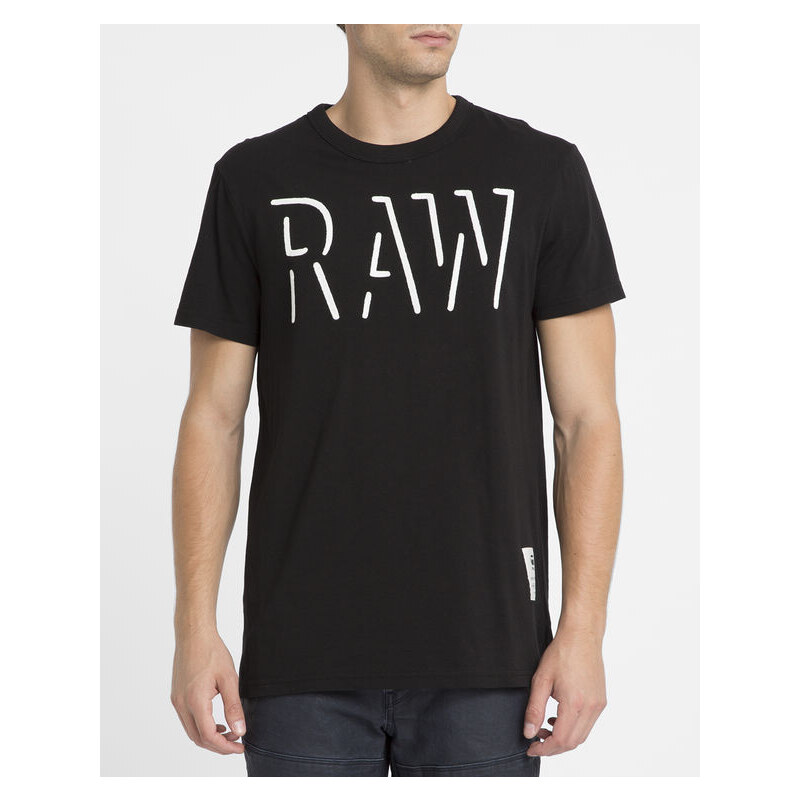 G-STAR Schwarzes T-Shirt mit Rundhalsausschnitt Oimin