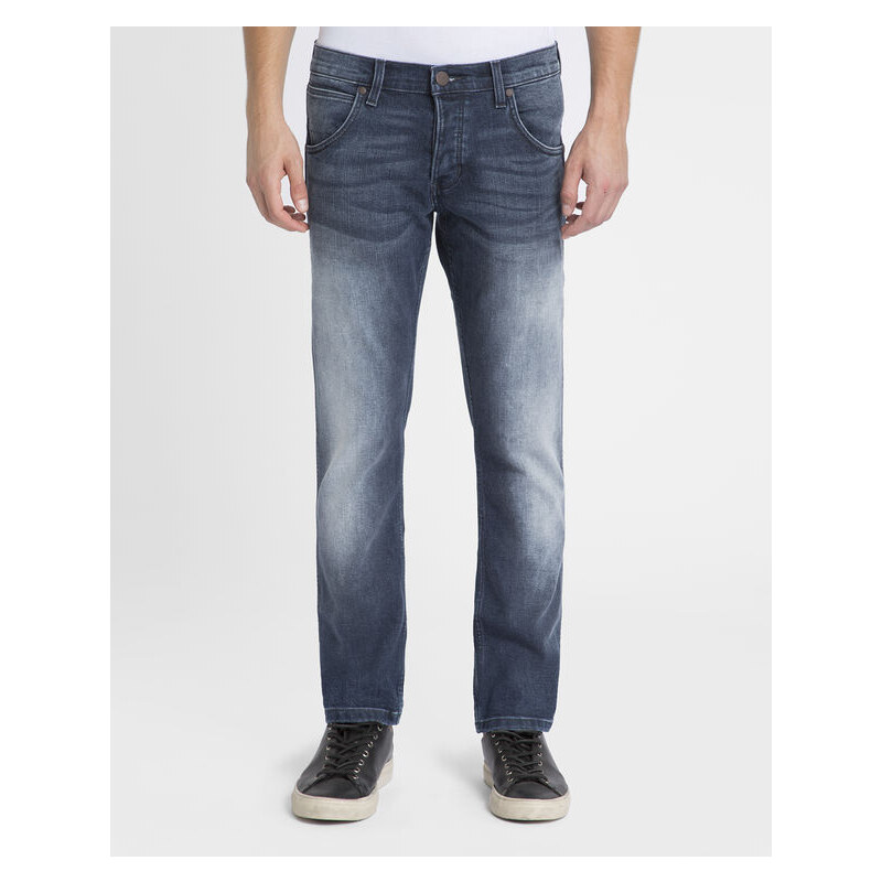 WRANGLER Washed-blaue Slim-Jeans Straight Spencer