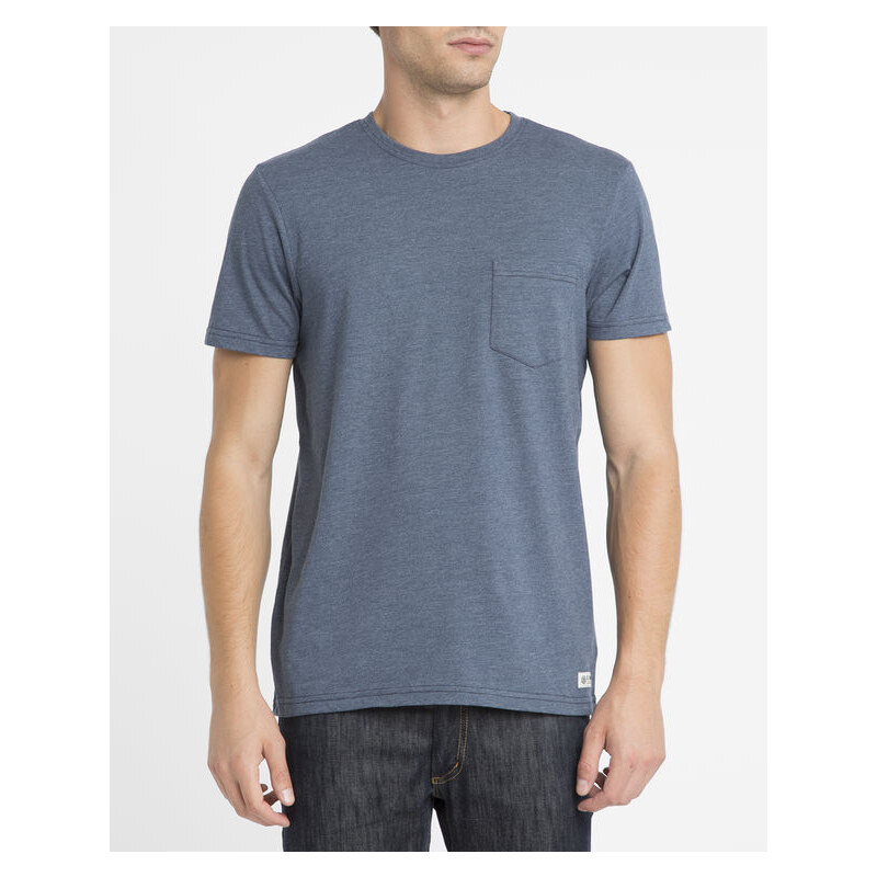 ELEMENT Blaues T-Shirt mit Rundhalsausschnitt und Brusttasche
