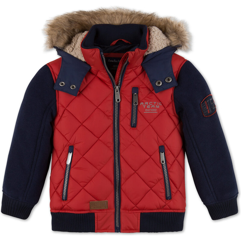 C&A Steppjacke mit Kapuze in Rot