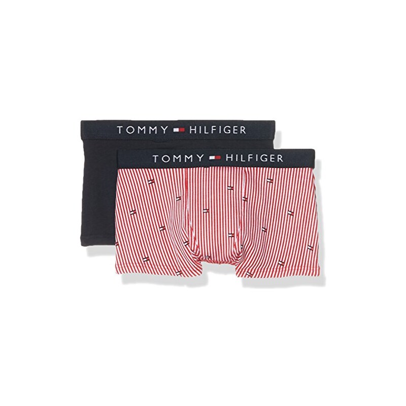 Tommy Hilfiger Jungen Boxershorts Icon Trunk 2 Pack Flags, 2
