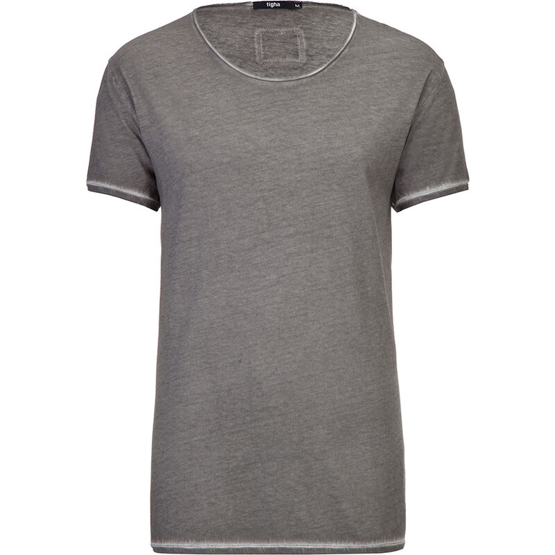 Tigha WREN V. T-Shirt Used-Look in Grau