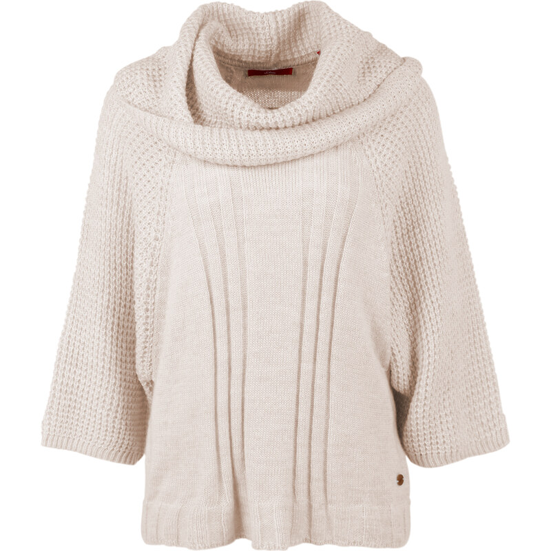 s.Oliver Dicker Poncho mit Mohair-Anteil
