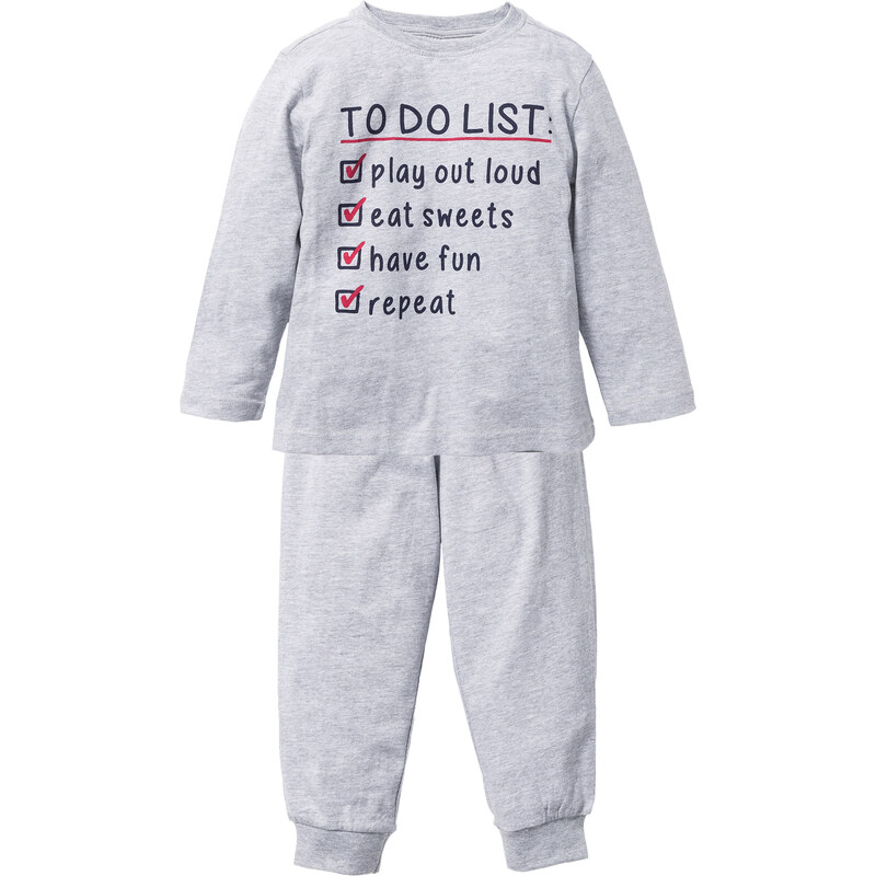bpc bonprix collection Pyjama (2-tlg.Set) in grau für Babys von bonprix