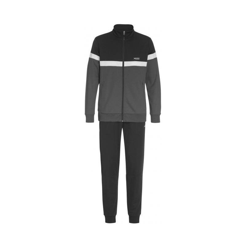 Vittorio Rossi Herren Trainingsanzug, 2-teilig 2teilig schwarz aus Baumwolle
