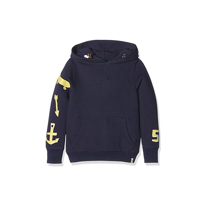 Scotch & Soda Shrunk Jungen Sweatshirt Hooded Sweat in Poly Cotton Quality with Artworks
