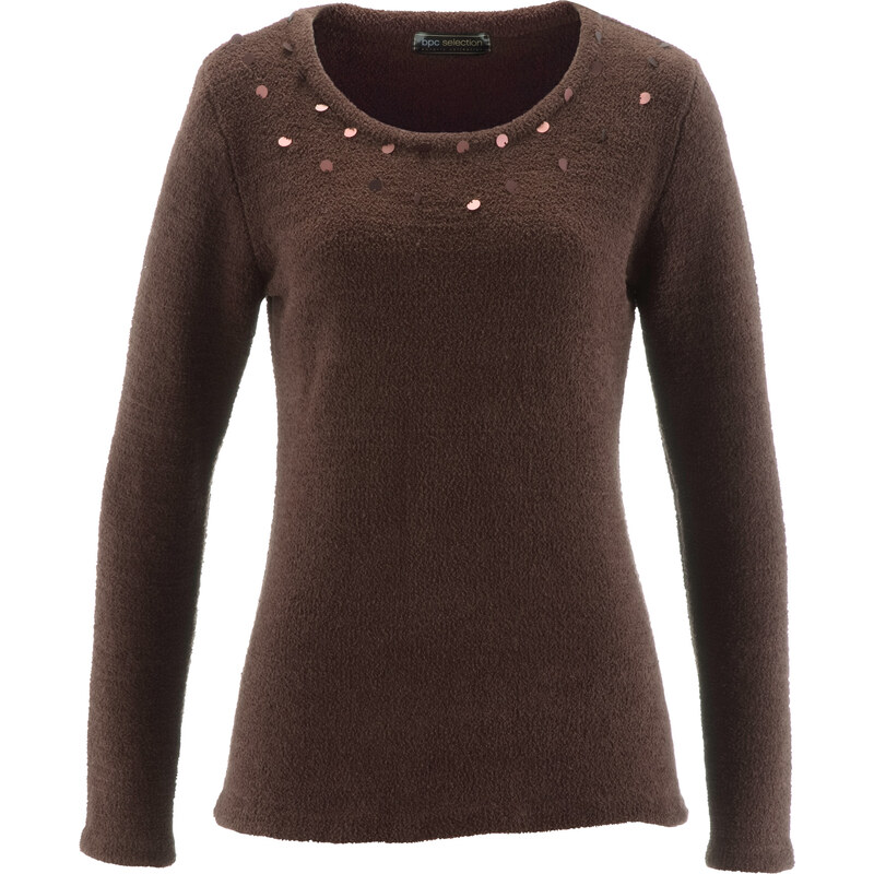 bpc selection Pullover in braun (Rundhals) für Damen von bonprix