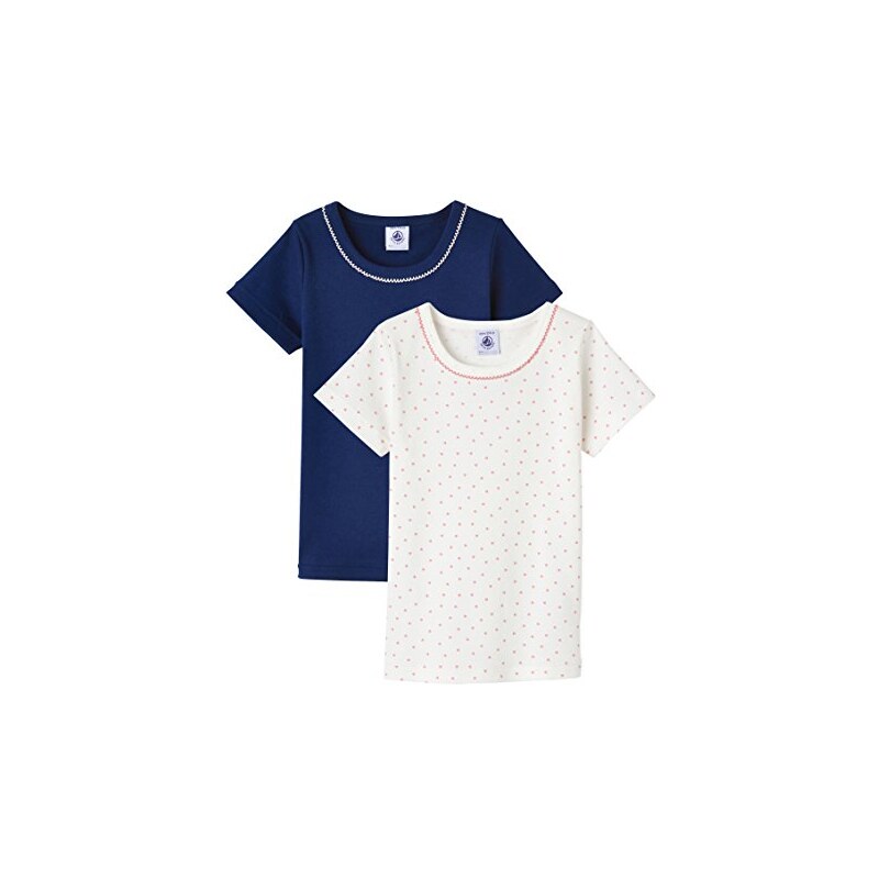 Petit Bateau Mädchen Unterhemd Lot 2p T Shirtmc, 2er Pack