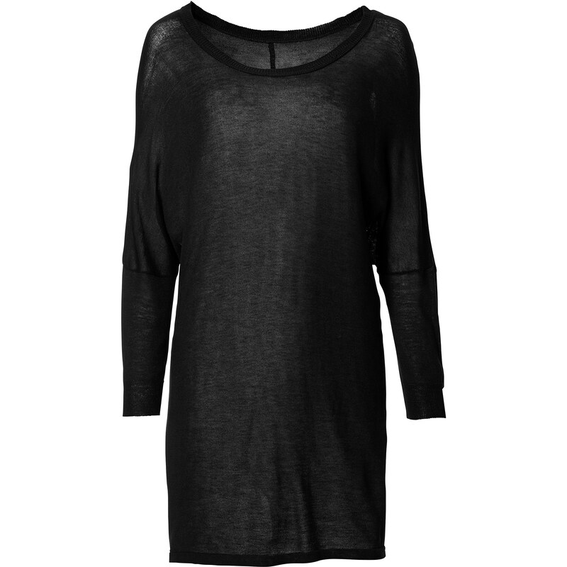 BODYFLIRT Feinstrick-Pullover 3/4 Arm in schwarz für Damen von bonprix