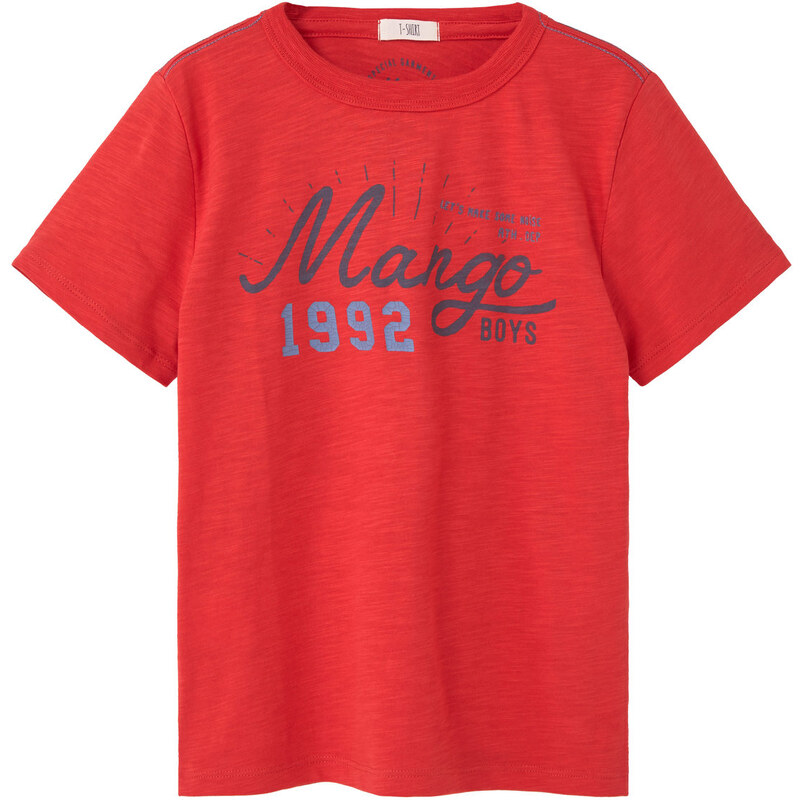 MANGO KIDS Baumwoll-T-Shirt Mit Logo