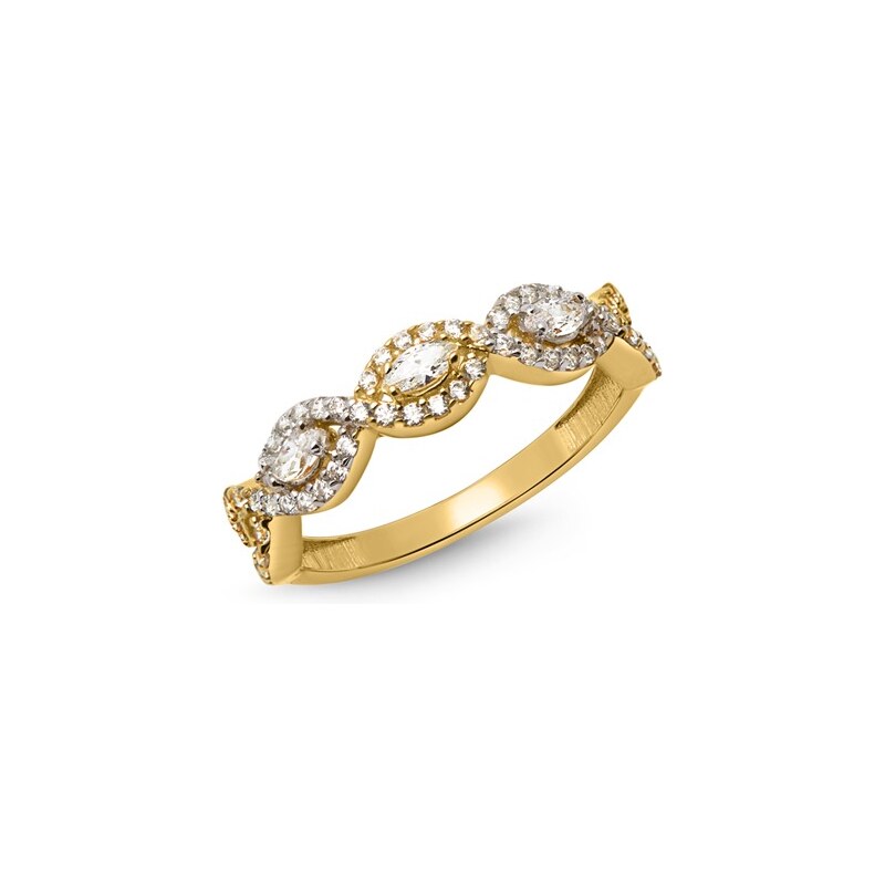 Unique Jewelry Ring Gold 333er im verschlungen Design