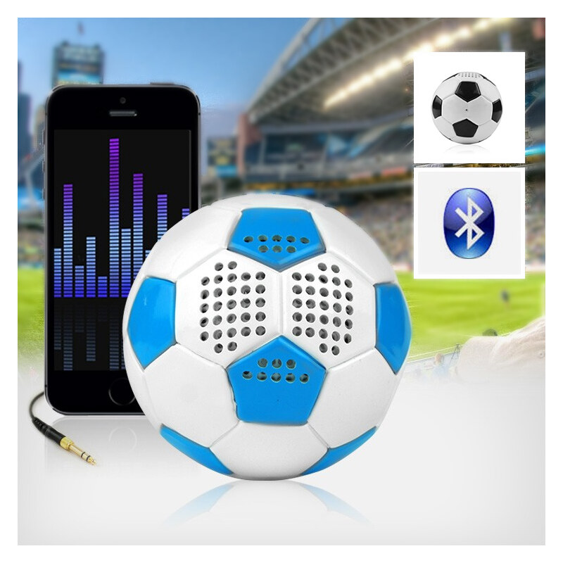 Bena Bluetooth-Lautsprecher im Fußball-Design - Blau